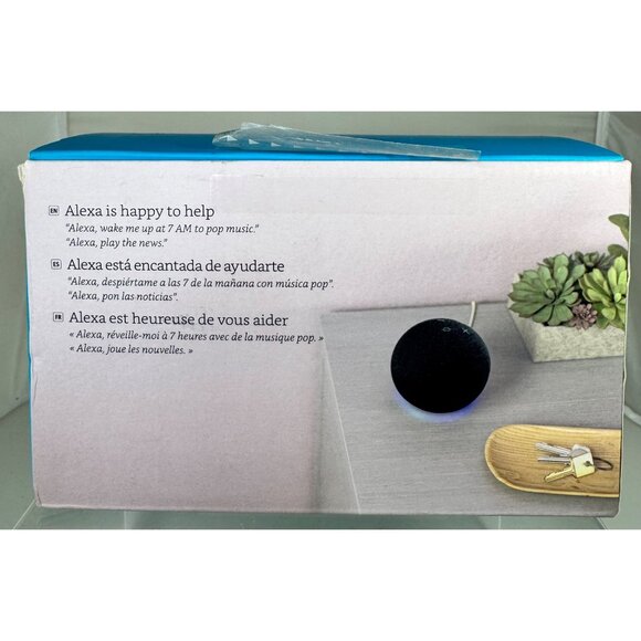 Amazon Echo Dot 4th Gen Smart Speaker Alexa Bluetooth Black Box - Picture 4 of 9